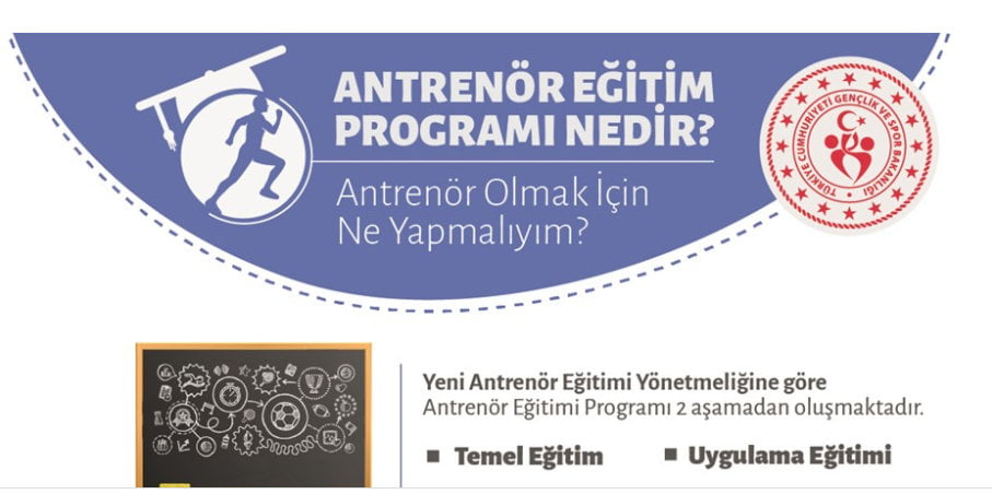 Yeni Antrenör Eğitim Sistemi Başvuru Duyurusu