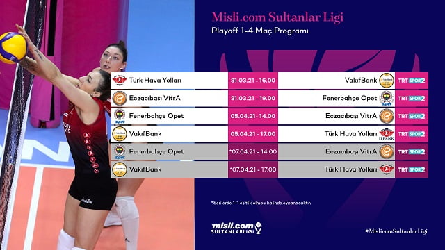 Misli.com Sultanlar Ligi’nde Play-off 1/4 Etabı Başlıyor