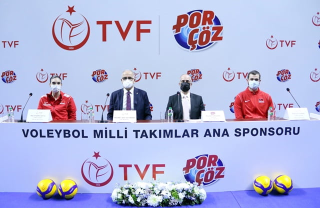 Porçöz, Voleybol Milli Takımlar Ana Sponsoru Oldu