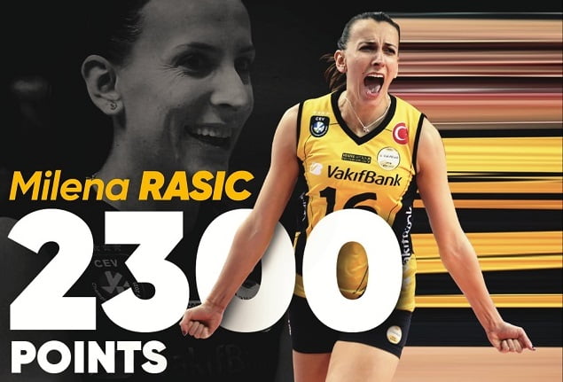 Rasic, VakıfBank'ta 2 bin 300 sayı barajını geçti