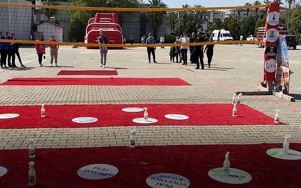 Fuar İzmir’de  Plaj Voleybolu Dünya Şampiyonası’nın Tanıtım yapıldı