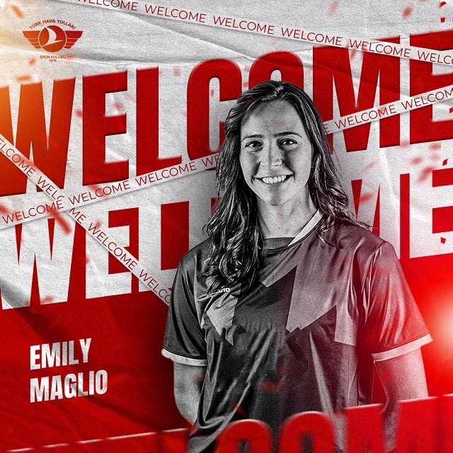 Türk Hava Yolları Spor Kulübü, orta oyuncu Emily Maglio ile anlaştı