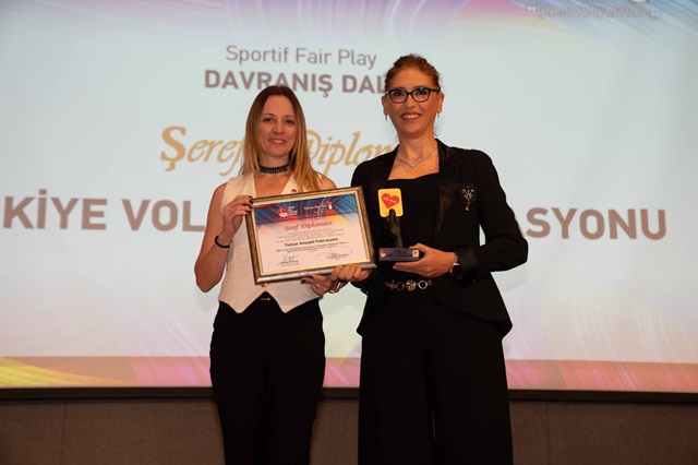 TMOK Fair Play Komisyonu’ndan TVF’ye Şeref Diploması Ödülü
