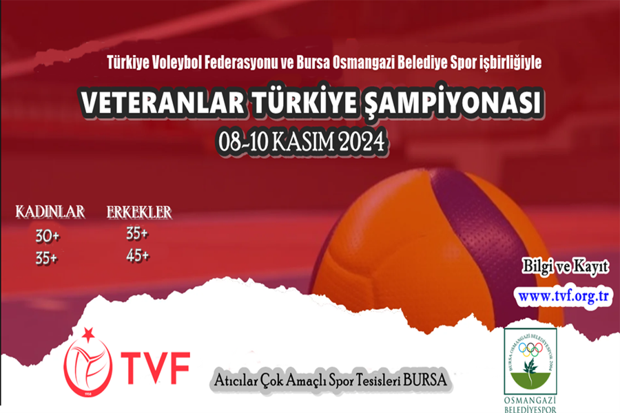 Türkiye Veteran Voleybol Turnuvası Duyurusu