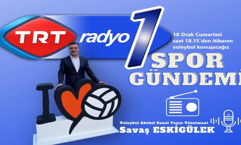 TRT Radyo1’de voleybol günü
