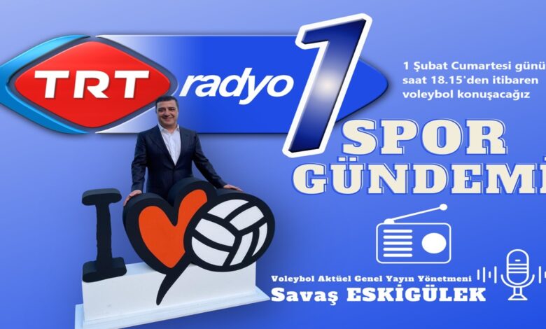 TRT Radyo1’de voleybol günü