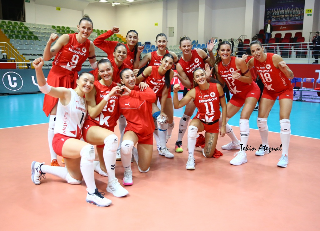 Kuzeyboru, AXA Sigorta Kupa Voley'de Beşiktaş'ı 3-1 mağlup etti