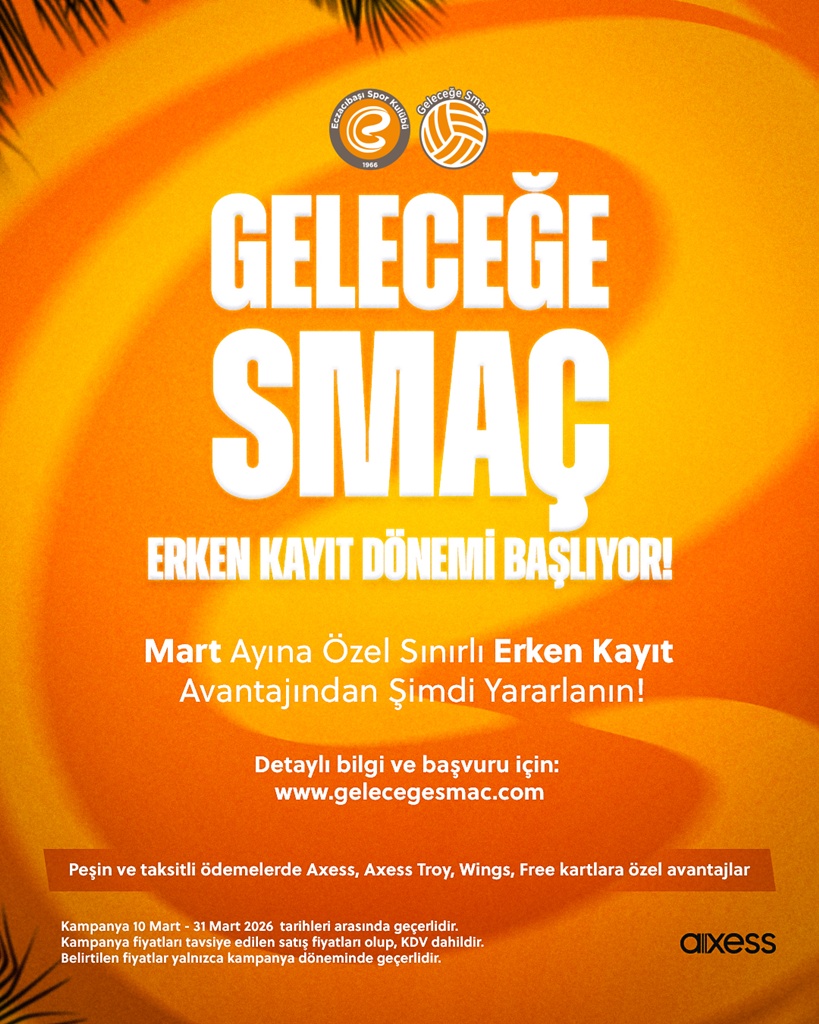 Eczacıbaşı Geleceğe Smaç Kampüsleri’nde erken kayıt dönemi başladı