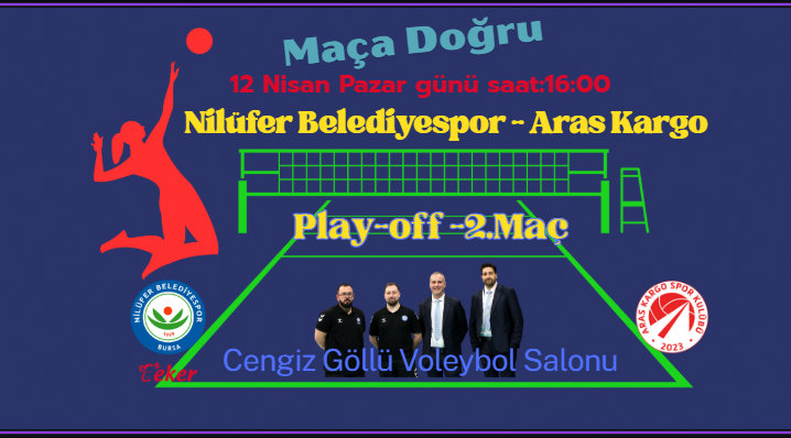 Nilüfer Belediyespor Eker, Play-off’ da ikinci maçı Aras Kargo ile