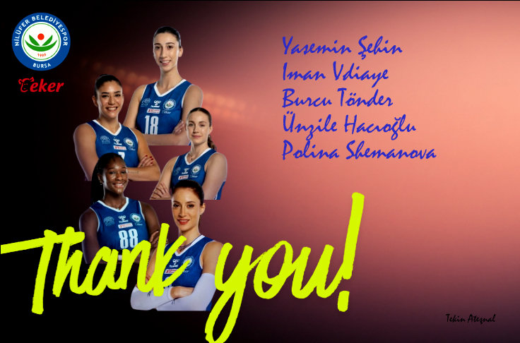 Nilüfer Belediyespor,  5 oyuncusuna teşekkür etti
