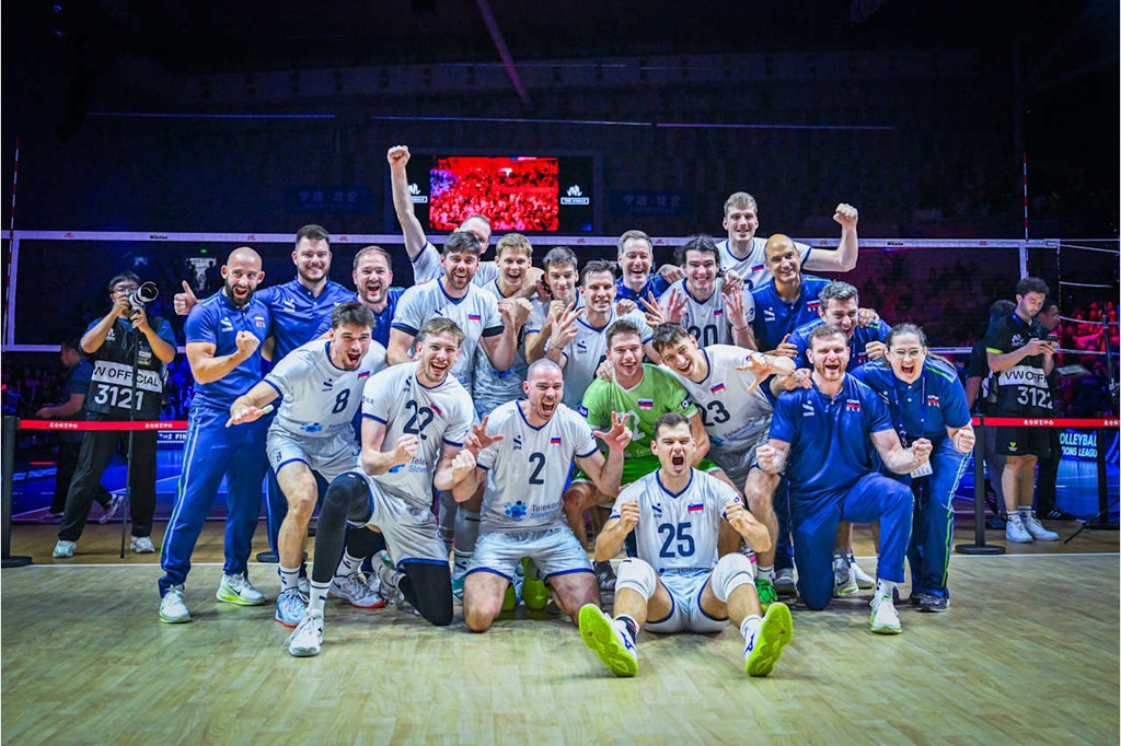 Japonya'yı 3-1 yenen Slovenya VNL' de bronz madalya aldı